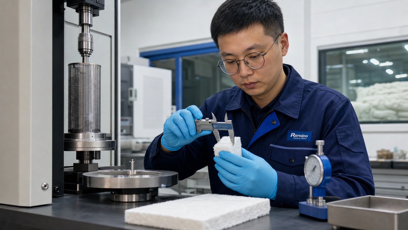 Ceramic fiber quality control laboratory