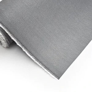 0.65 650GSM Hi Temp Resistant Anti Fray Satin Woven 316 Stainless Steel Wire Reinforced Filament Fiberglass Fabric Cloth