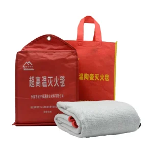 1.5*1.5M Fire Blanket Ceramic Fiber Factory Fire Protection Equipment Designer Fire Blanket