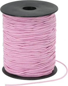 1.5mm Pink Macrame Cord 100m Heavy Duty Stretchy Bracelets Necklaces Jewelry Making Beading DIY Crafts Garment Use