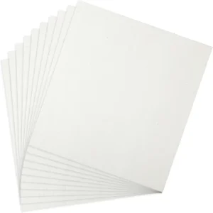 10 Pcs Ceramic Fiber Kiln Paper 11×12 Inches High Temperature Rectangle 0.12 Inches Thick Insulation Fireproof Material