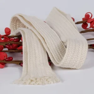 100% Cotton 10mm 15mm 20mm Jacquard Woven Oeko Tex Certified Flat Cotton Cord Braided Rope for Garments Bags and Belts