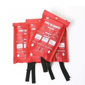 100% Fiberglass Emergency Fire Fighting Blanket Heat Resistant Fire Suppression White for Kitchen Camping Safety Equipment
