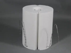 1200 1500 1700C Alumina Al2O3 Insulation Cylinder Heating Module Ceramic Fiber Chamber Heater for Tube Furnace