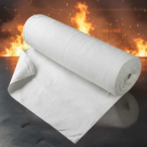 1200°C Ceramic Fiber Cloth Custom Size Flame-retardant Welding Drapery Fabric for Fire Curtain Heat Radiation Shielding