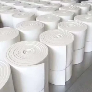 1260 ℃ 128kg/m³ Alumina Silicate Needle Punched Ceramic Fiber Blanket for Industrial Kiln