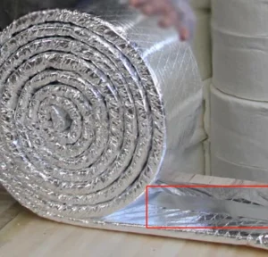 1260 Aluminum Silicate 2300 Ceramic Fiber Blanket Covered with Aluminum Foil for Industry Furnace