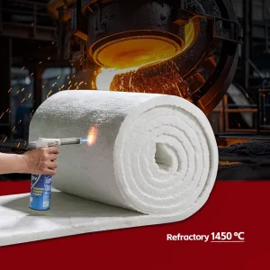 1260 Ceramic Fiber Insulation 7200 X 610 X 25mm Ceramic Fiber Blankets for High Temp Kilns Pipe Insulation