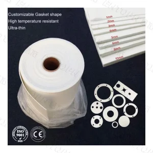 1260 Refractory Aluminum Silicate 2mm 4mm 6mm Thick High Temperature Ceramic Fiber Paper Gasket
