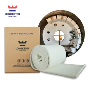 1260C Ceramic Fiber Blanket Insulation Fire Resistant 128kg/m3 Ceramic Wool Fiber Blanket