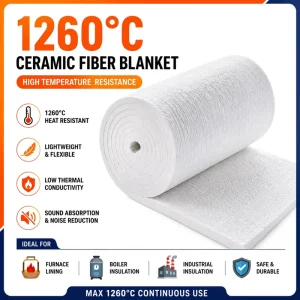 1260C Ceramic Fiber Blanket for Ceramic Kiln and Industrial Dryer Insulation
