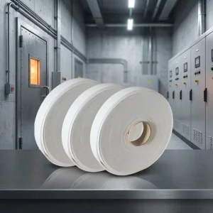 1260C Ceramic Fiber Gasket Tape High Density Refractory Tape for Fire Door Core and Building Insulation