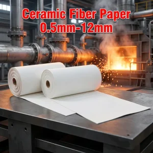 1260C Engineering Grade Ceramic Fiber Paper With Custom Cut for Global Industrial Kiln Project High Temp Thermal Paper Roll