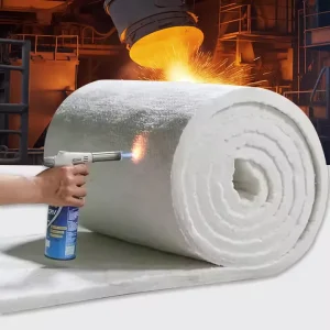 Elastic Ceramic Fiber Wool Blanket High Temperature Resistant Thermal Insulation Refractory Blanket for Industrial Kiln