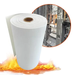 1260°C Refractory Ceramic Fiber Paper Roll (0.5-10mm) Heat Resistant Fireproof and Insulating Gasket for Furnace Sealing