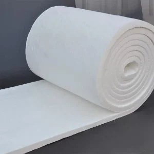 1430C Custom Aluminum Silicate Ceramic Insulation Blanket 128 Kg/m 40 mm Thick High Temperature Ceramic Fiber Blanket