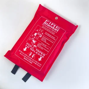 16 OZ Non Flammable Fire Suppression Blanket Portable Hard Case Silicone Coated Fire Blanket for Kitchen Use