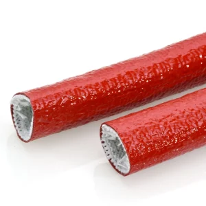 1650C Knitted Fire Sleeve Fiberglass Paint Pipe Hydraulic Heating Protection