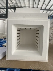 1700℃ 1200℃ Ceramic Fiber Heating Module Holistic Ceramic Fiber Chamber With Heating Element