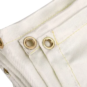 1m *1m 3m X 3m High Temperature Grinding Spark and Spatter Protection Fireproof Fiberglass Welding Fire Blanket