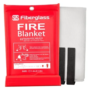 1m X 1m Noctilucent Glass Fiber Laboratory Fire Blanket Retardant Emergency Fiberglass Fire Blanket For Home Kitchen