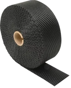 2″ X 15m 50ft Lava Fiber Titanium Basalt Exhaust Header Pipe Wrap Tape Flame Retardant Bending Cutting Processing Weaving