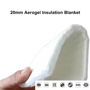 20mm Eco Friendly CE Certified Aerogel Insulation Blanket 0.017W mK Ultra Low Thermal Conductivity Class Fireproof