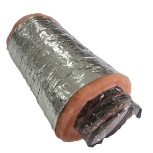 25 Ft. Insulated Flexible Duct R4.2 Silver Jacket R6.0 Silver Jacket R8.0 Silver Jacket Air Duct Insulation