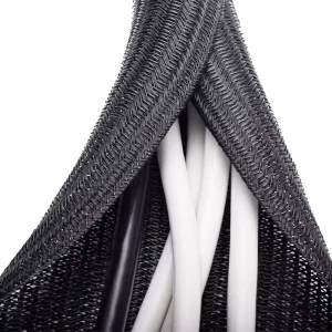 25mm Diameter Expandable Braided Cable Sleeve PET Sheathing Braided Mesh Sleeve Cable Sleeves