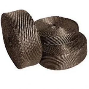25mm Fiberglass Exhaust Insulating Wrap Tape Auto Exhaust Pipe High Temperature Protection