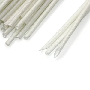 2751 2753 High Temperature Glass Fiber Braided Insulation Sleeving Spaghetti Tube H Class Extruded Silicone Fiberglass Sleeve