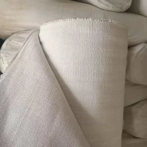 2mm Thick Ceramic Fiberglass Welding Fire Blanket 1m*1m Roll With Corner Grommets Heat Resistance Up To 1000