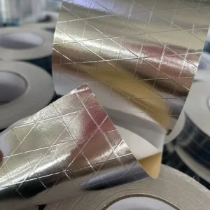 3-Way Solvent Aluminum Fiber HVAC Glass Reinforced Aluminium Foil Scrim Kraft Fibreglass FSK Tape