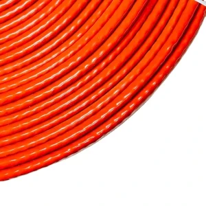 35mm Fiberglass Braided Fire Sleeve Coated with Silicone Rubber 1.38 Inch Fire Sleeving for Hose protection