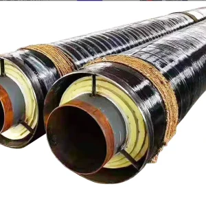 3PE Anti Corrosive Industrial High Temp Foam Jacket Underground Steam Pipe with Rock Wool Insulation