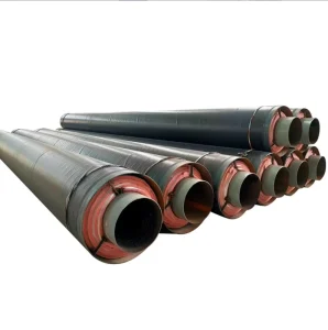 3PE Outer Jacket ASTM A53 Steel jacketed Calcium Silicate Insulated Fire Resistant Steam Thermal Insulation Pipe for