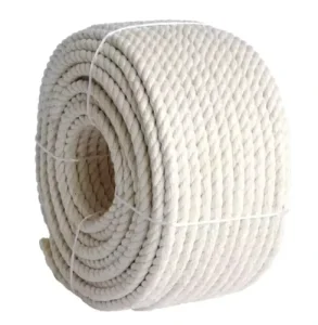 3mm 4mm 5mm 6mm 100% Natural White Single Strand 3 Strands Braided Cored Macrame Cord Cotton Twisted Cord Packaging Rope