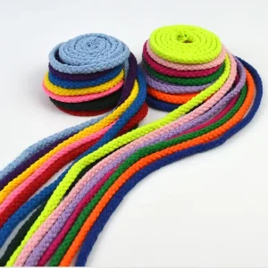 3mm 4mm 5mm 6mm Organic Braided Hollow Packaging Macrame Twist Nylon Polyester Cotton Rope Cord for Basket Drawstring