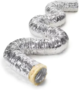 4/6/8/10 Insulated Aluminum Flexible Ventilation Duct Hose 10m Exhaust Hose for School Heating Cooling Air Conditioning