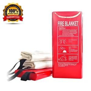 430Gsm Fiberglass Firefighter Fire Proof 1.8m Fire Blanket