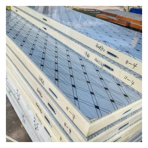 50 100 120 150 200mm Wall and Ceiling Foam Insulated Fireproof PU PIR PUR Sandwich Panels for Cold Room Warehouse