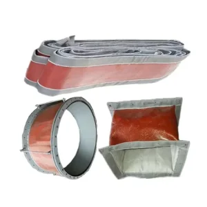 800*450 Fiber Fabric Expansion Joint with SS304 Flange High Temperature Non metal Fabric Expansion Joint Compensator