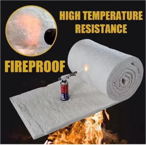 25mm 50mm Thickness Ceramic Fiber Blanket Aluminum Foil Faced Refractory Insulation Roll for Boiler