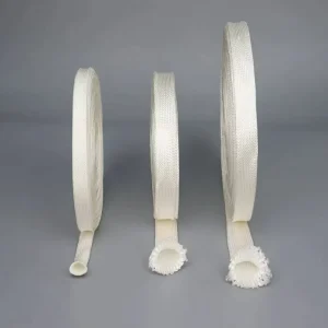 96% SiO2 High Silica Fiberglass Sleeve 1000C Halogen Free Non Toxic Industrial Welding Hose Protection