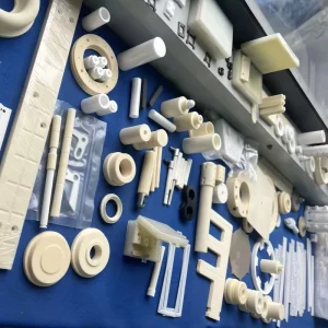 99.5% High Purity AL2O3 Industrial Structural Ceramic Rod Parts with Cutting Service