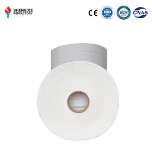 A1 Grade Ceramic Fiber Tape Non Flammable Insulation Material Self Sticking Adhesive Blanket for Sealing