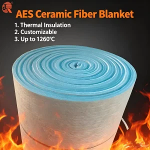 AES Bio Soluble Ceramic Fiber Blanket Insulation Blanket for High Temperature Industrial Furnace