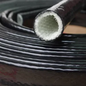 AN4 AN6 AN8 AN10 AN12 Fireproof Sleeve Fiberglass Tube Silicone Resin Coated Braided Fire Retardant High Temperature Resistant