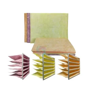 Air Filter Material Roll Dust Filter Bag Fiberglass Pocket Filter for Ventilation System M5 F9
