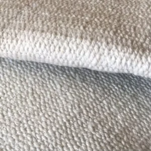 Alumina Silicate Fire Resistant Ceramic Fiber Fabric Smokeless Nonsmoke Heat Treated Ceramic Fiber Cloth